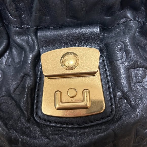 Marc by Marc Jacobs Dreamy Letter Embossed Crossbody Bag - Black leather - Picture 5 of 16